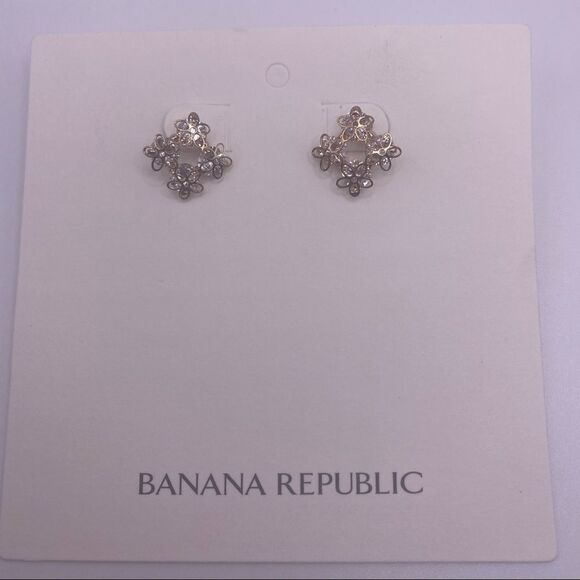 Banana Republic Dainty Floral Filigree Studs - Picture 1 of 4